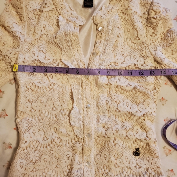 💚2 for 30$🩵 Ivory Crochet Dress - Picture 7 of 7